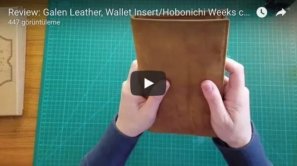 Leather Hobonichi Weeks Mega Cover - Black