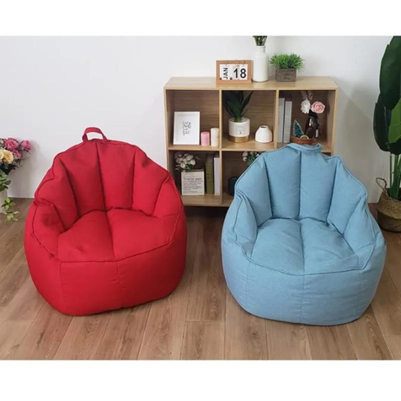 Linen Storage Bean Bag Chair Sofa Cover Large Beanbag for Toys Storage