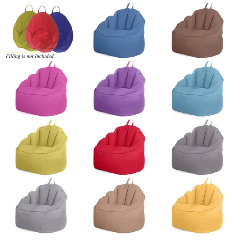 Linen Storage Bean Bag Chair Sofa Cover Large Beanbag for Toys Storage