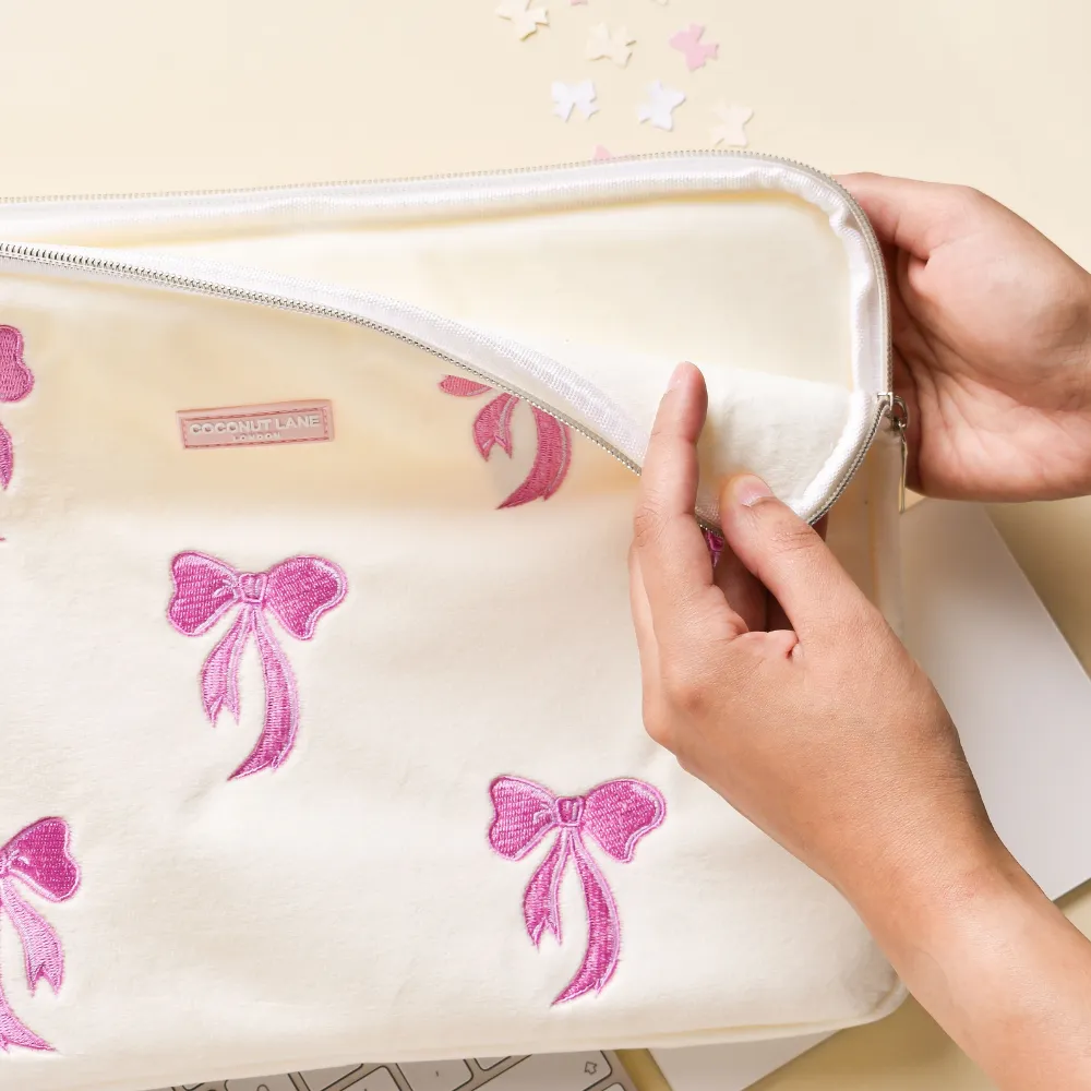 LUXE Pink Bow Laptop Sleeve