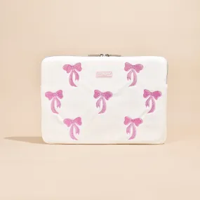 LUXE Pink Bow Laptop Sleeve