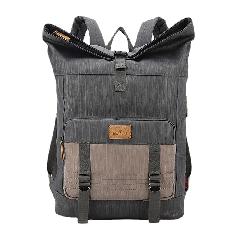 Men Canvas Waterproof Large Capacity Backpack Casual 15.6 Inch Laptop Bag Travel