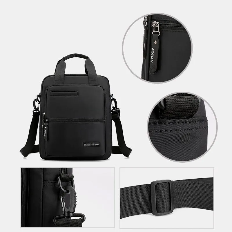 Men Oxford Cloth Large Capacity Waterproof Multi-carry Multi-purpose 13 Inch Laptop Bag Briefcase Shoulder Crossbody