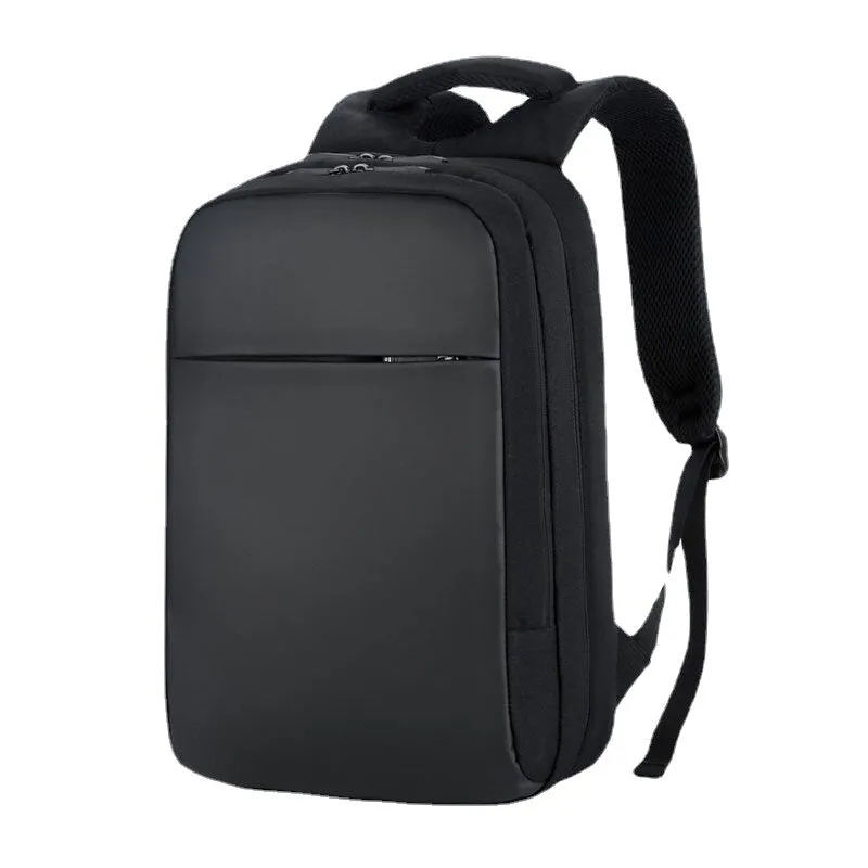 Men Polyester 15.6 Inch USB Charging Waterproof Business Laptop Bag Backpack