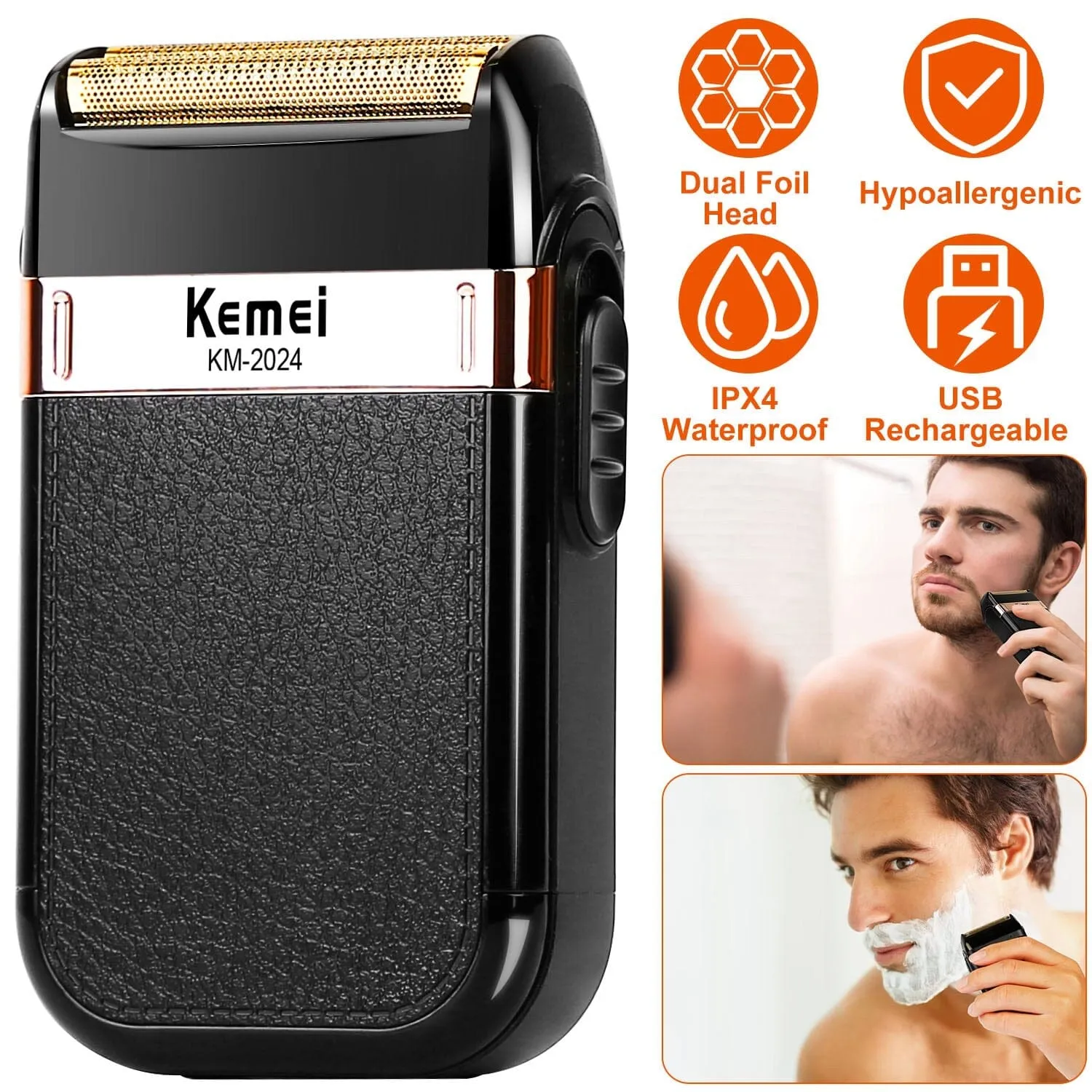 Men Rechargeable Cordless Beard Trimmer Grooming Kit