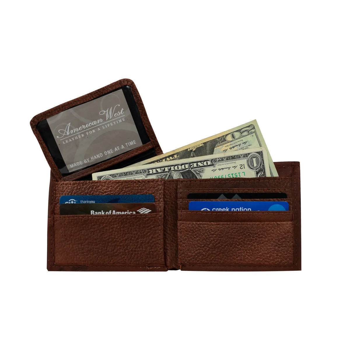 Men's Bi-Fold Wallet - Light Brown