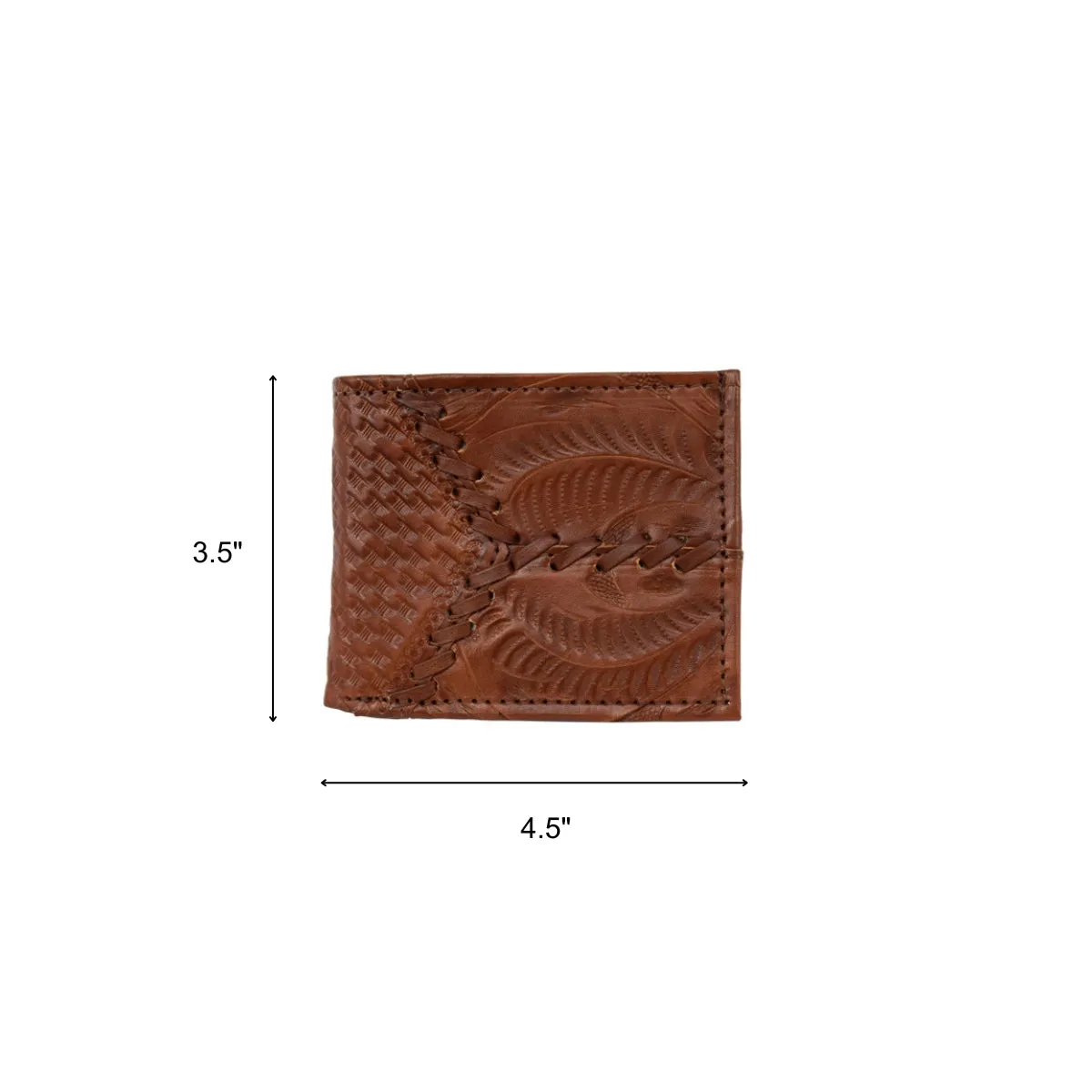 Men's Bi-Fold Wallet - Light Brown