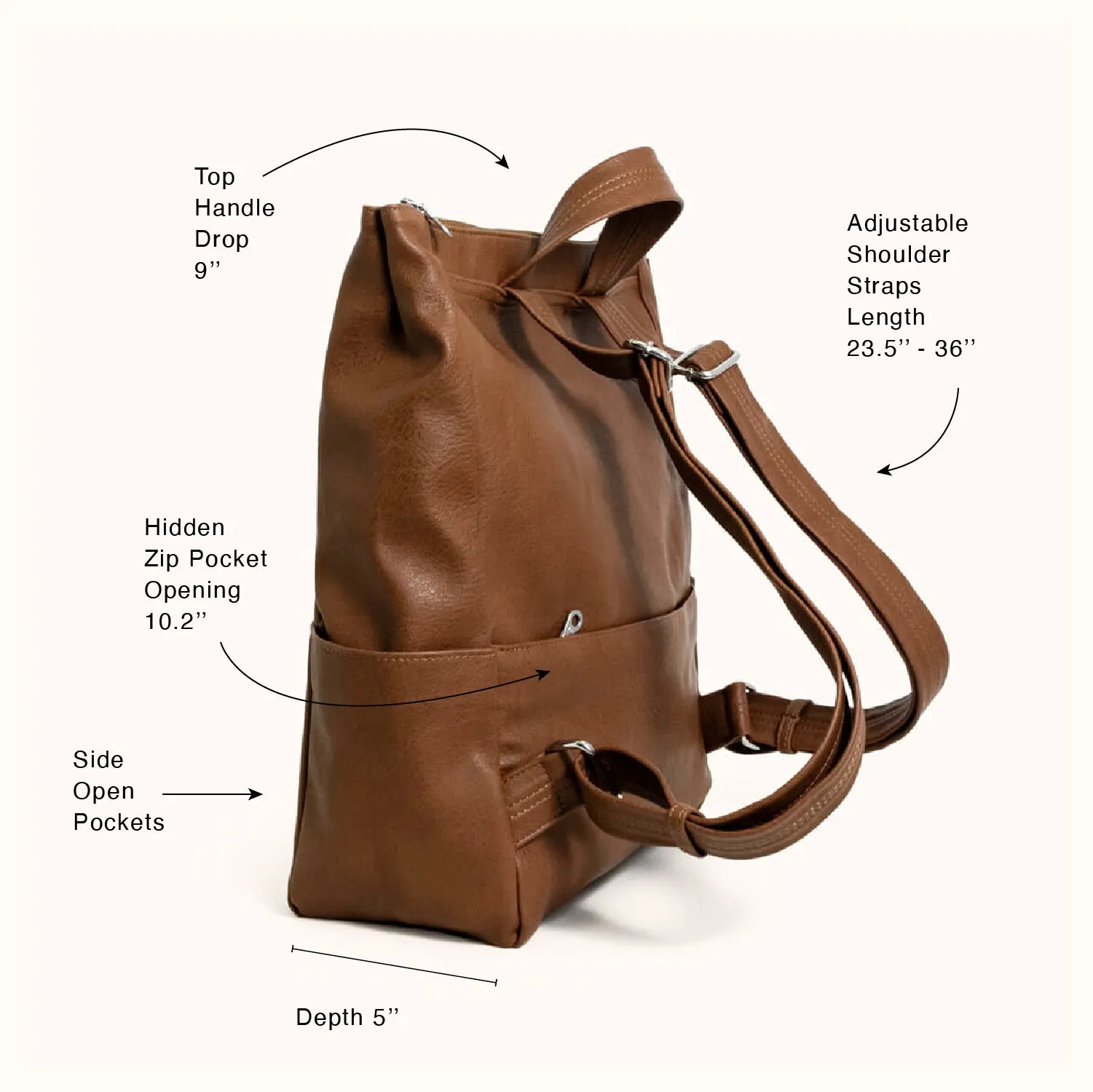 Metropolitan Backpack, Camel