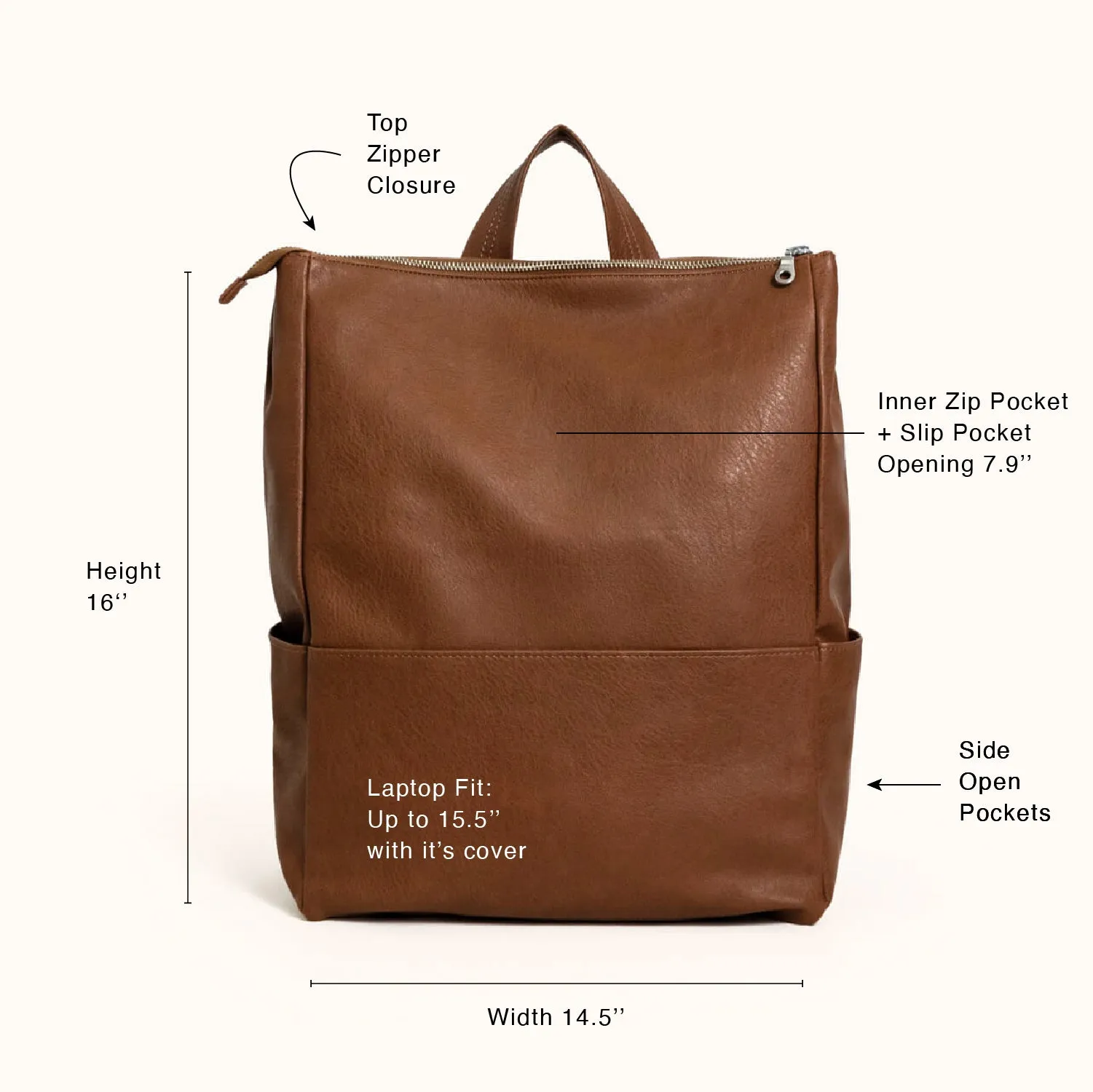 Metropolitan Backpack, Camel