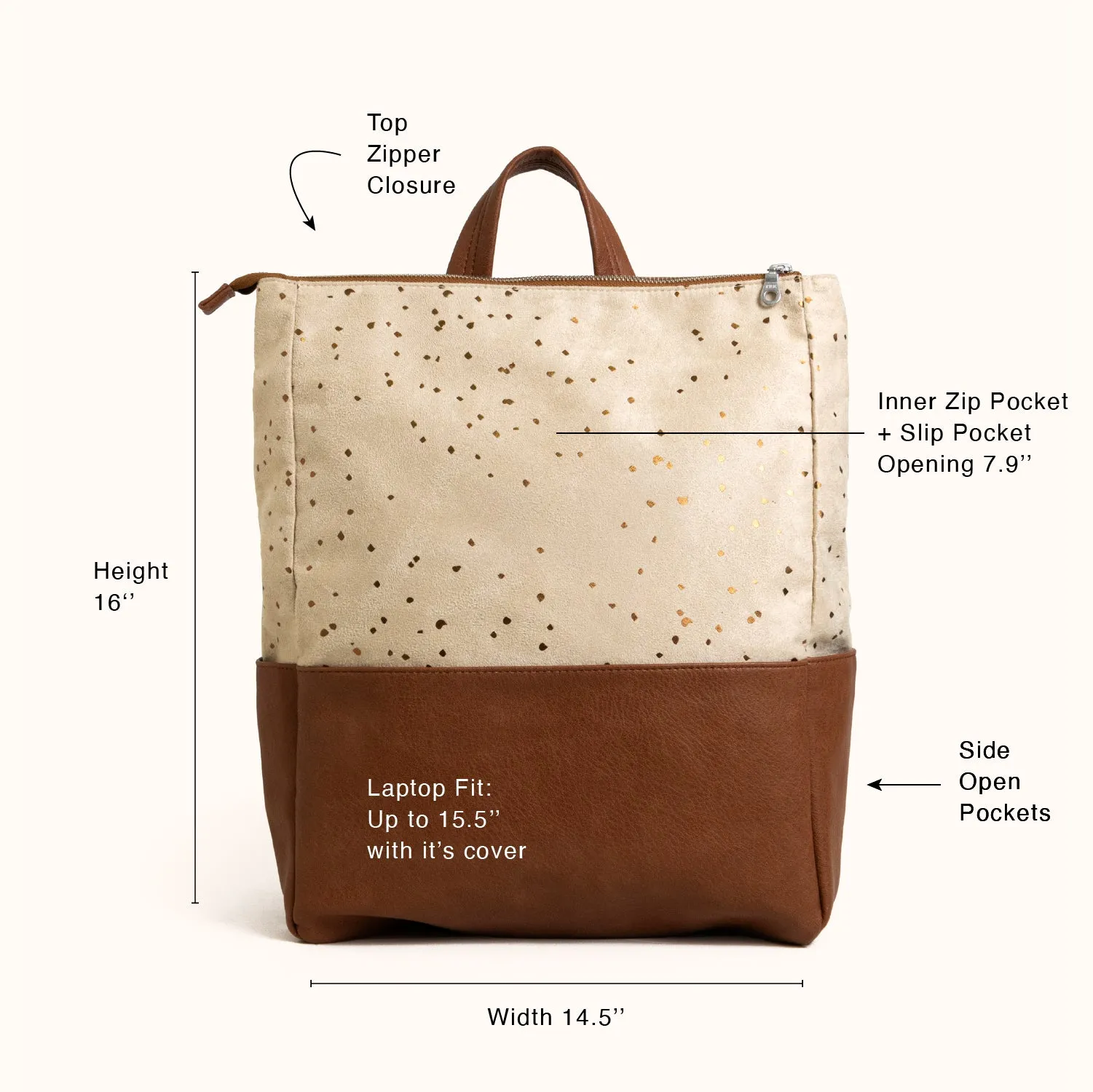 Metropolitan Backpack, Confetti Sand