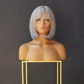 MIAH Silver Fringe Bob Wig