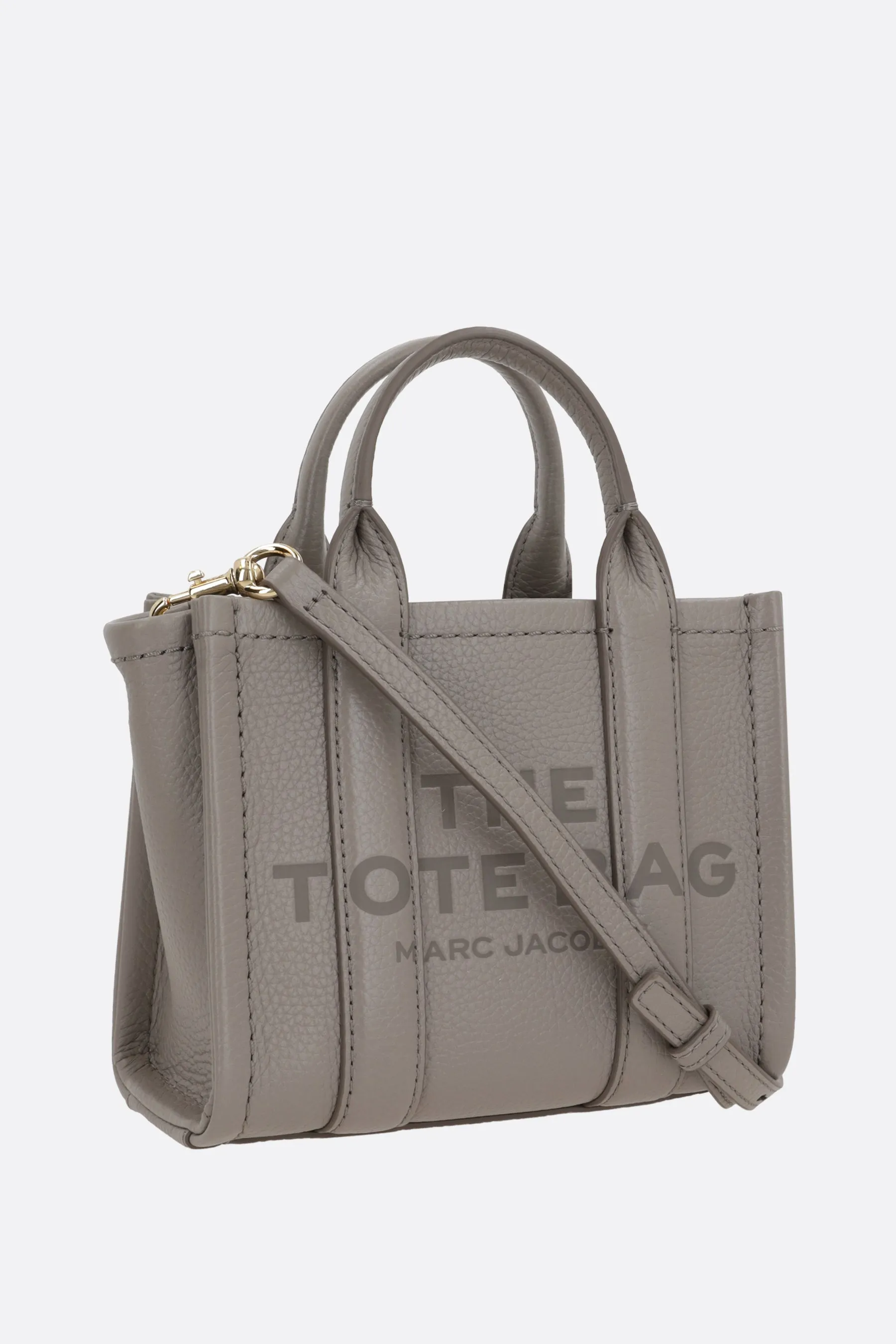 Mini Grained Leather Tote Bag