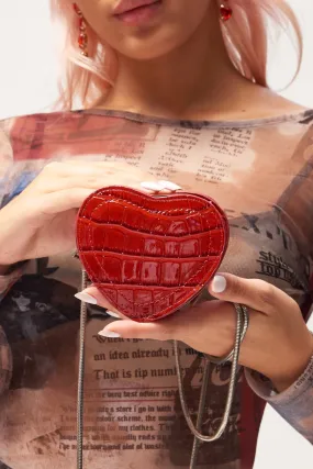 Mini Red Heart Bag