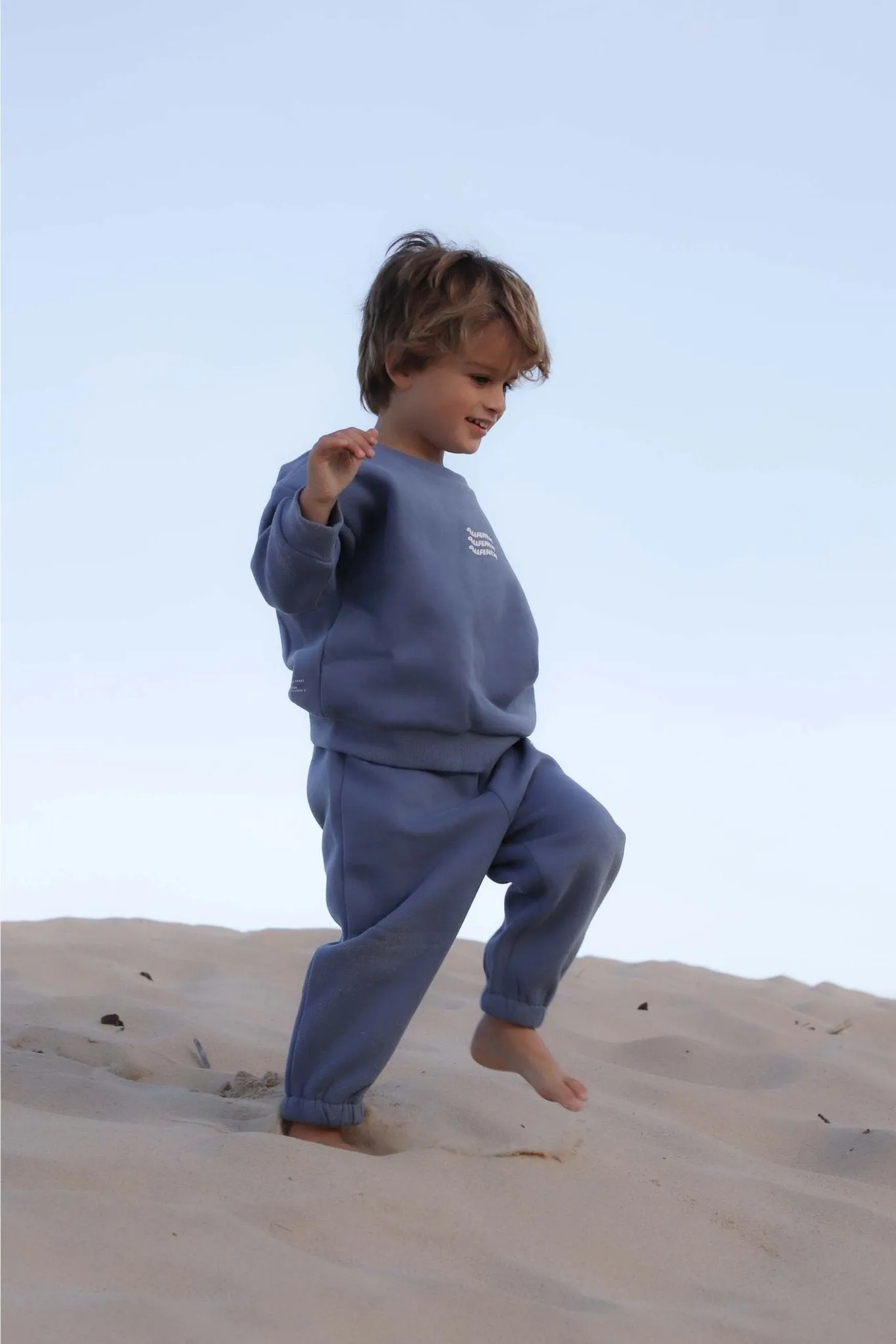 Mini Waves Track Pant (Steel Blue)