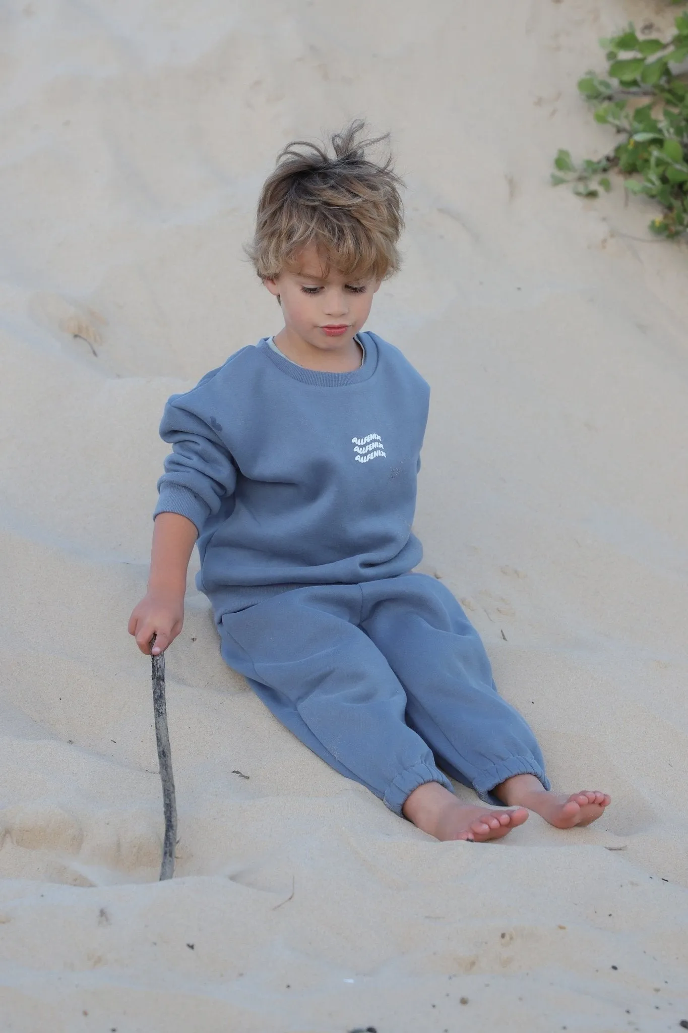 Mini Waves Track Pant (Steel Blue)