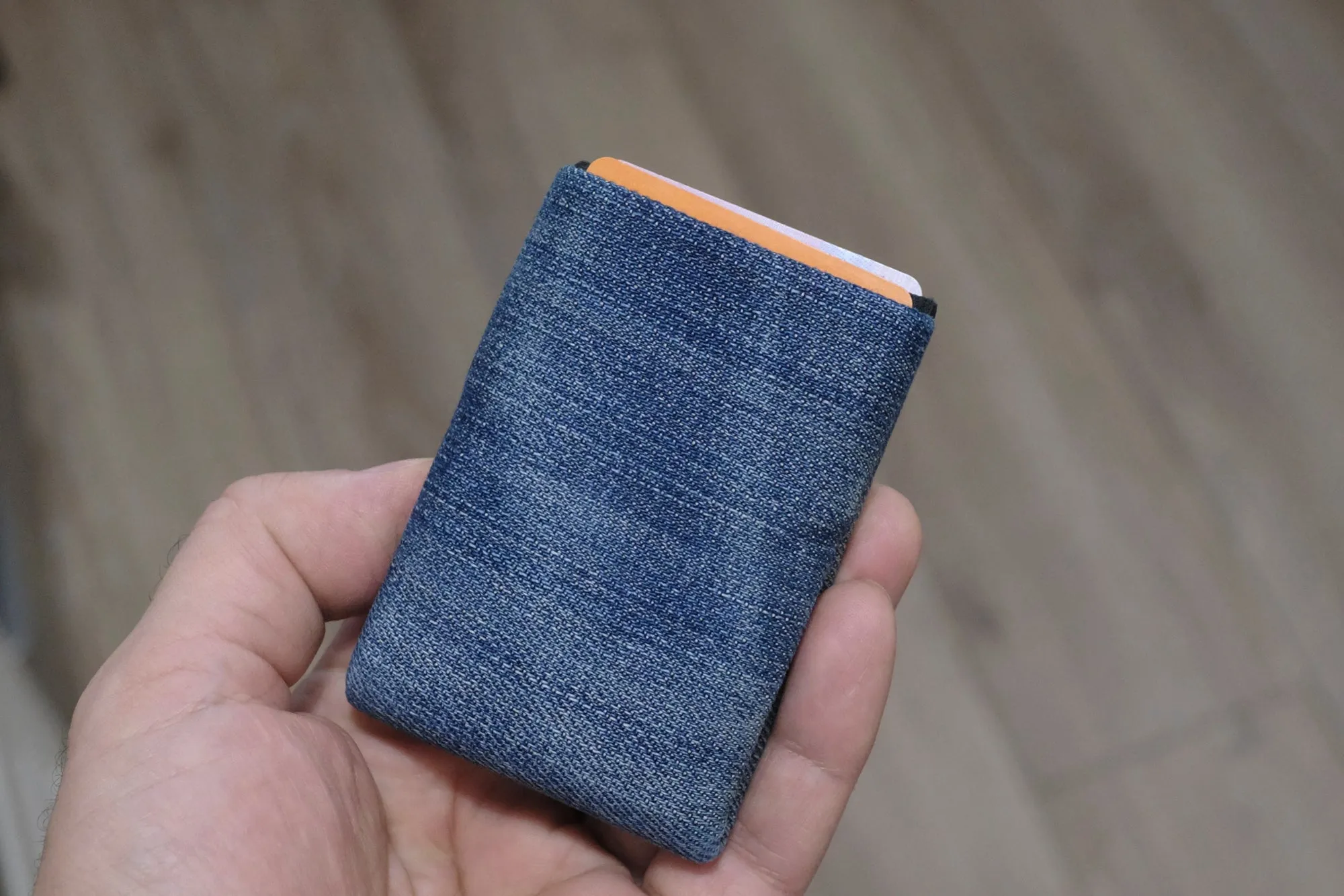 Minimalist Wallet - Mens Wallets - RFID Wallet - Carry Your Essentials in Style with Our Sustainable Recycled Denim