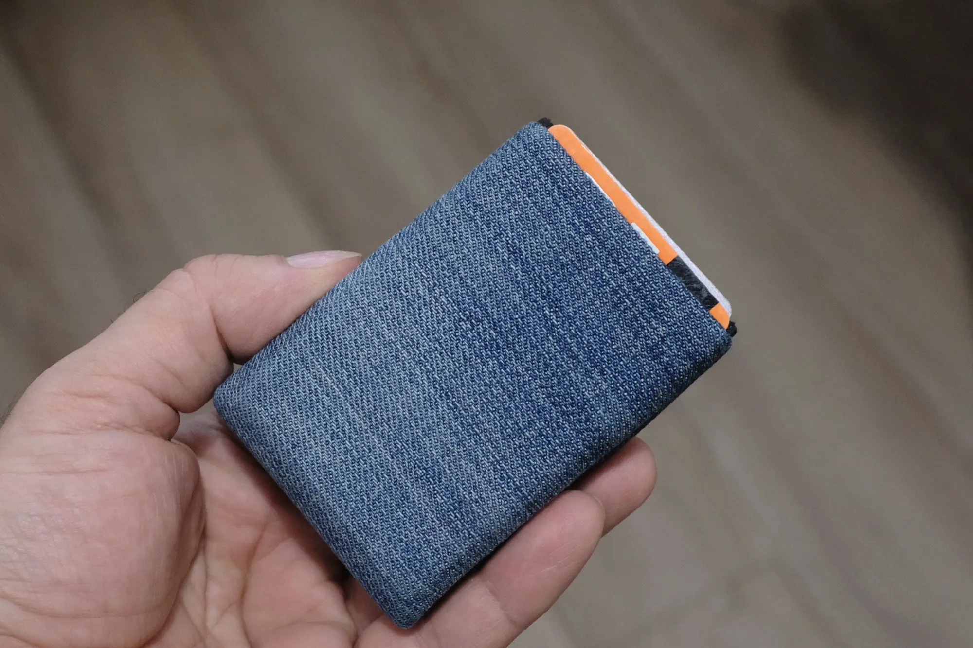 Minimalist Wallet - Mens Wallets - RFID Wallet - Carry Your Essentials in Style with Our Sustainable Recycled Denim