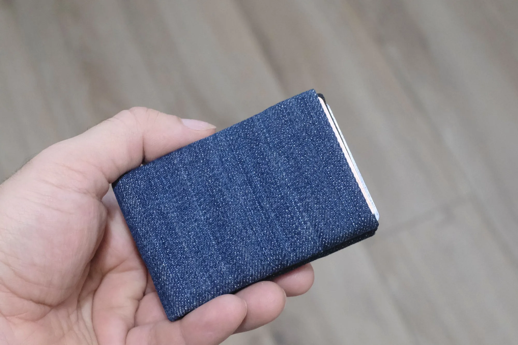 Minimalist Wallet - Mens Wallets - RFID Wallet - Carry Your Essentials in Style with Our Sustainable Recycled Denim