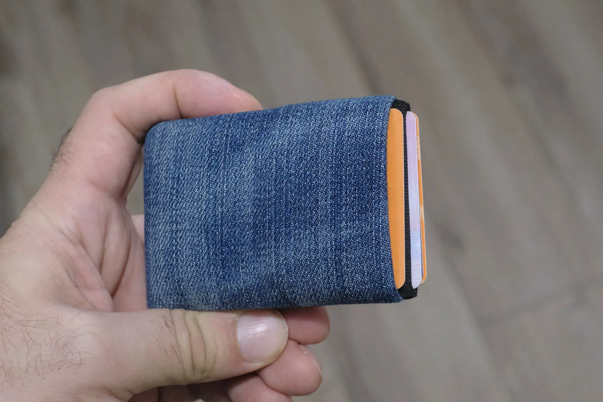 Minimalist Wallet - Mens Wallets - RFID Wallet - Carry Your Essentials in Style with Our Sustainable Recycled Denim