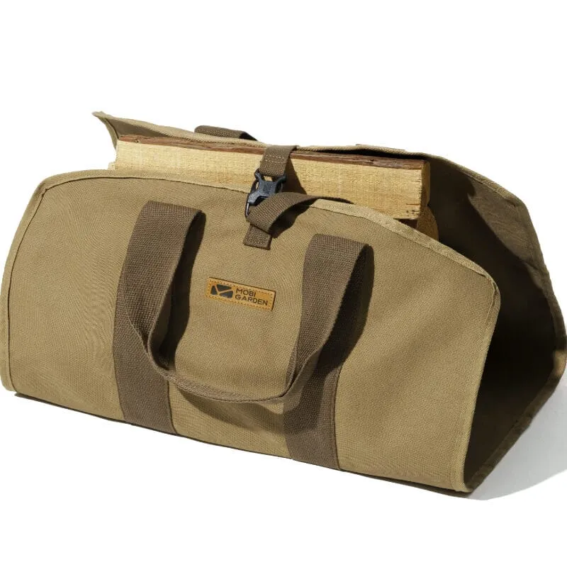 MOBI GARDEN Retro Canvas Firewood Bag