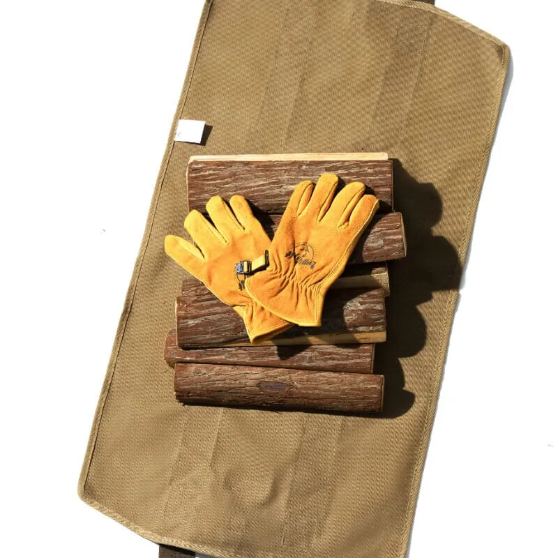 MOBI GARDEN Retro Canvas Firewood Bag