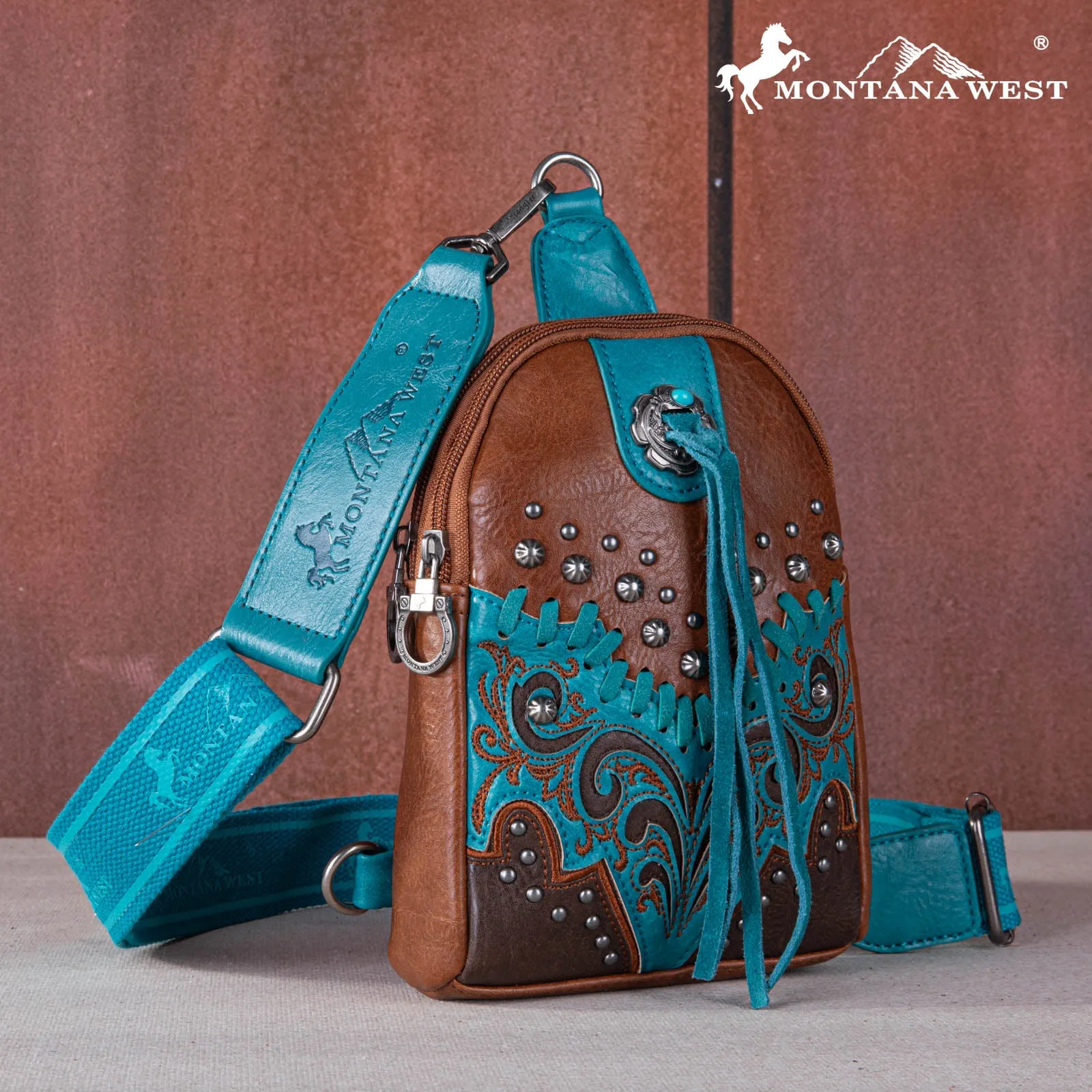 Montana West Studed Crossbody Sling Bag Collection