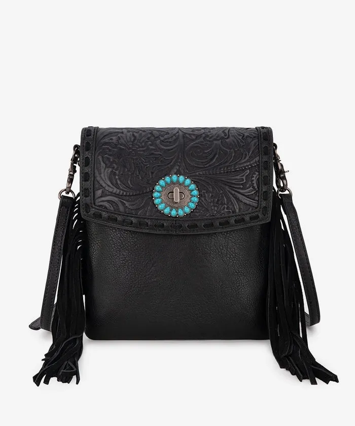 Montana West Tooled Concho Crossbody