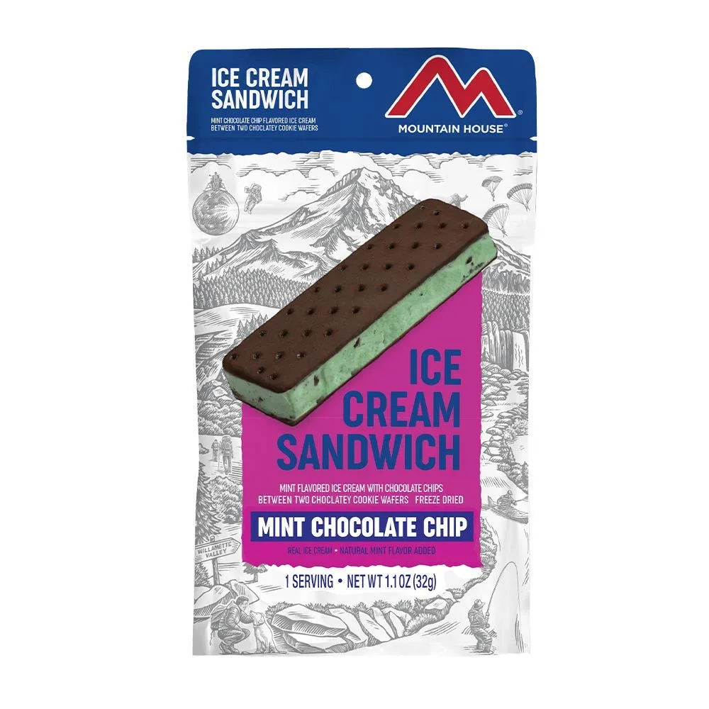 Mountain House - Mint Chocolate Chip Ice Cream Sandwich - 6 Pack