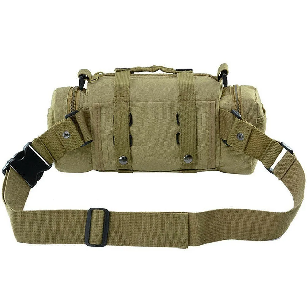 Multi-functional Waist Pack Bike Front Handle Bag Fishing Tackle Sling Bag Photography Training Utility Shoulder Backpack