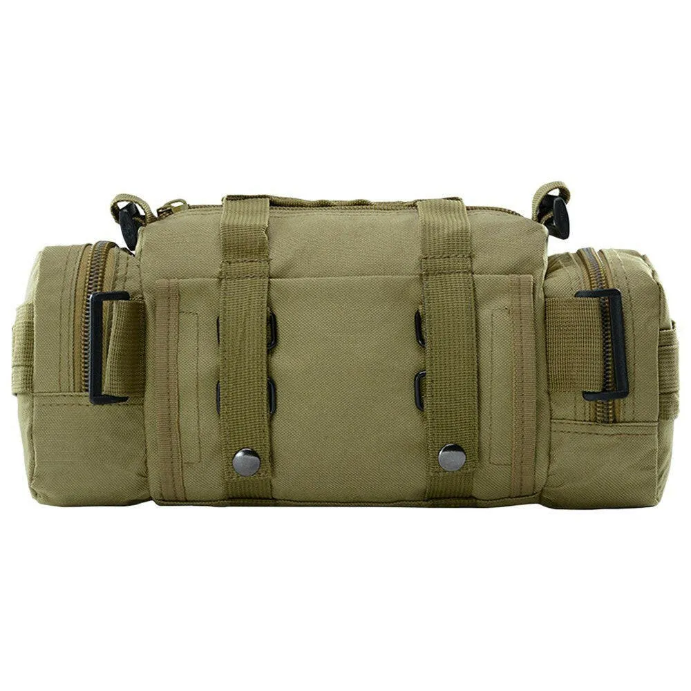 Multi-functional Waist Pack Bike Front Handle Bag Fishing Tackle Sling Bag Photography Training Utility Shoulder Backpack