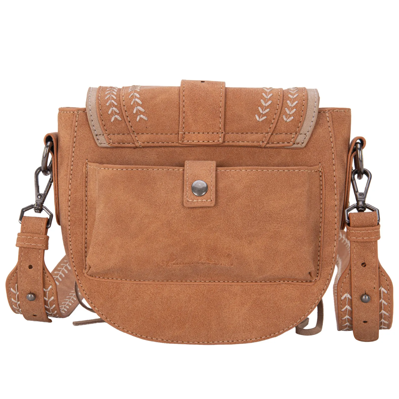 MW1289-8360 Montana West Buckle Fringe Collection Saddle Bag/Crossbody