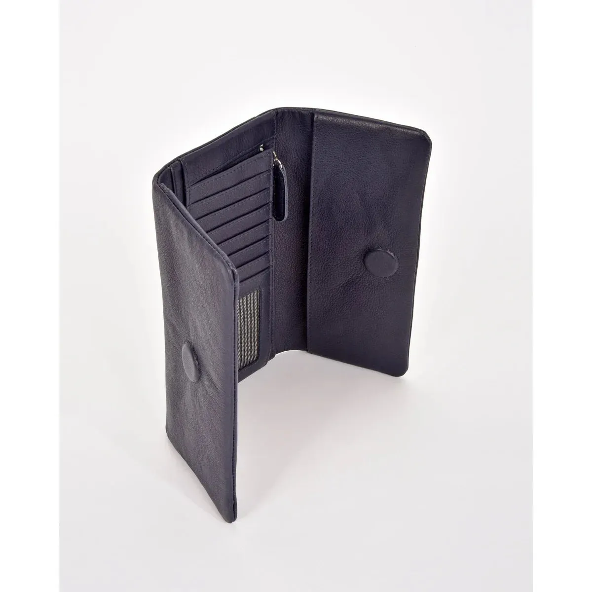 Nina Leather Wallet - Black