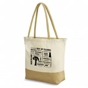 Northland canvas and jute shopping bag