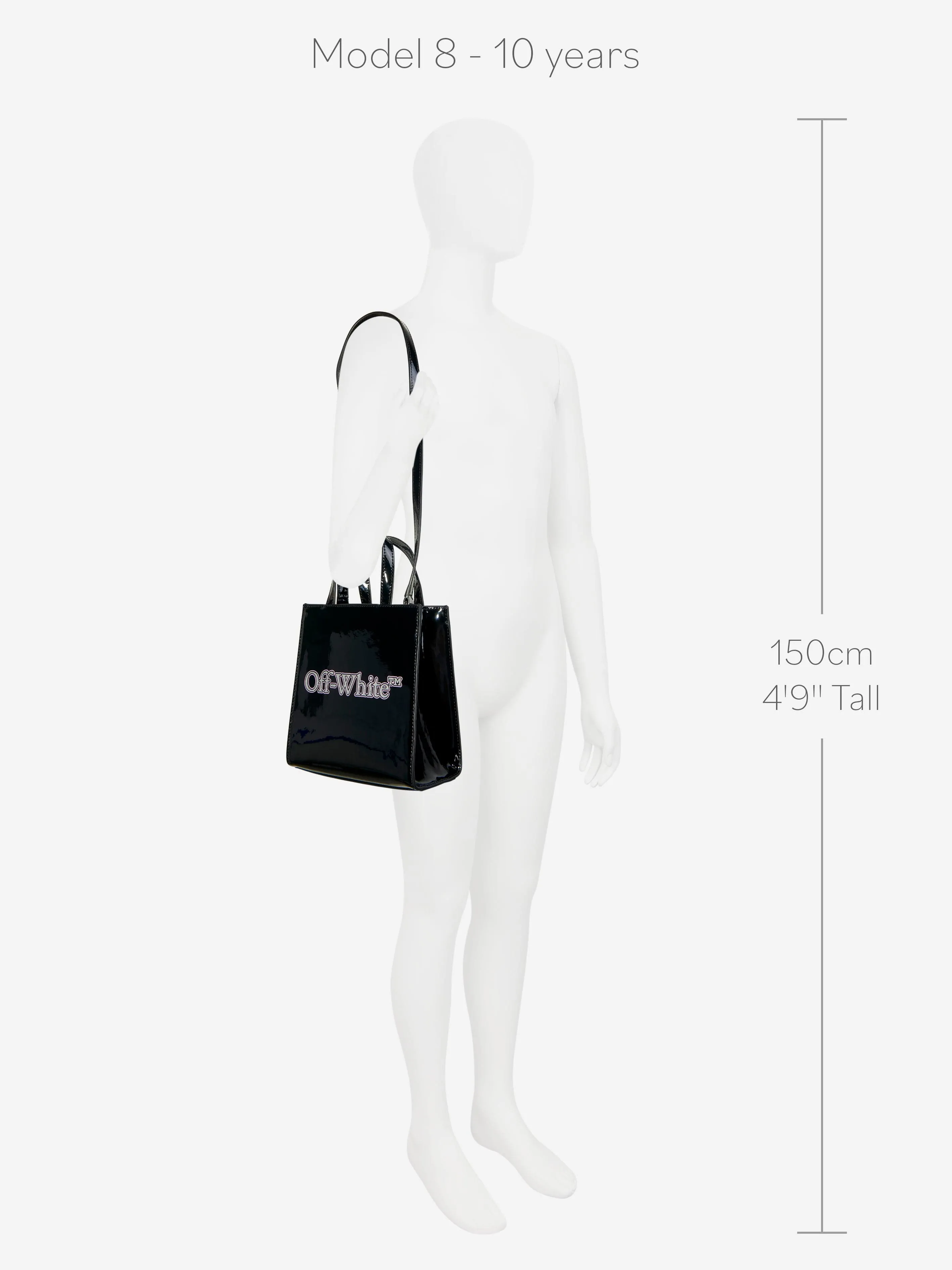 Off-White Girls Big Bookish Mini Bag in Black (18cm)