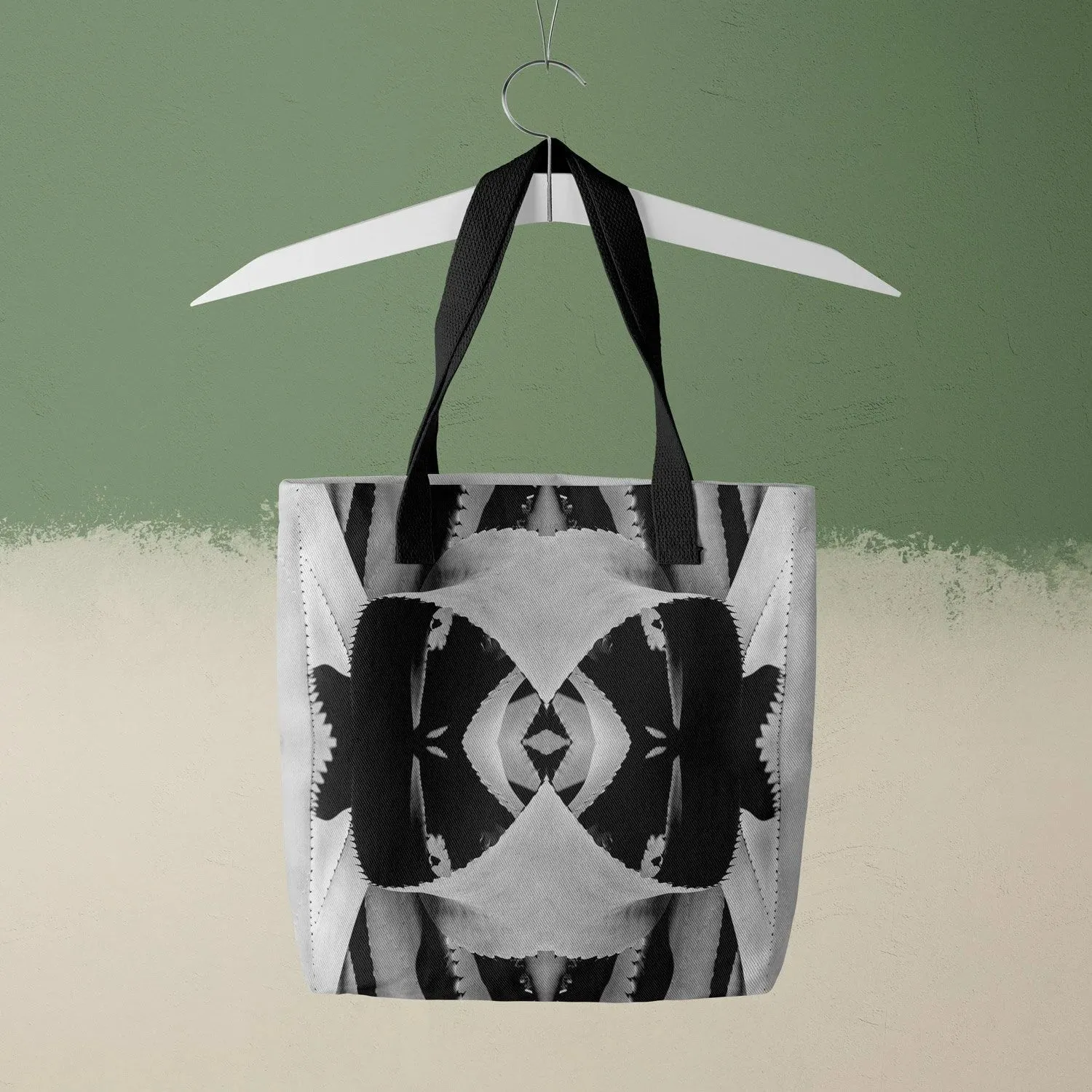 Oh So Succulent - Trippy Modern Botanical Shopping Tote