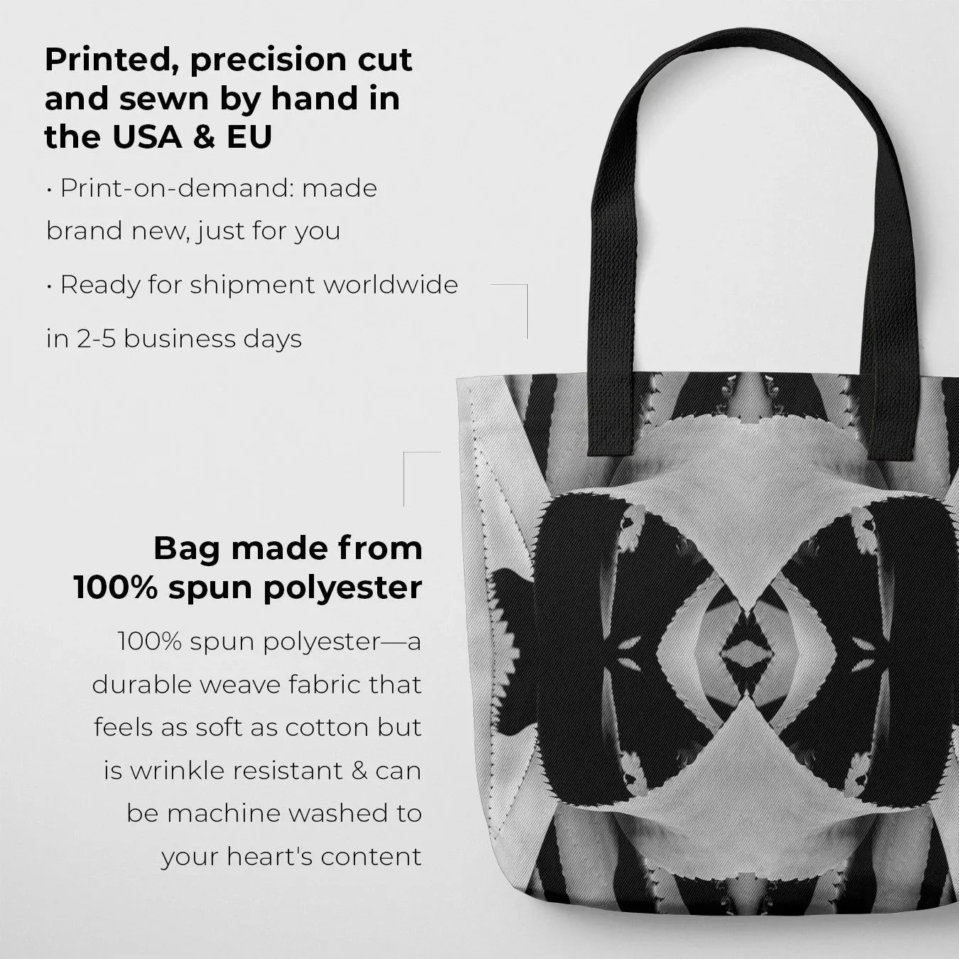 Oh So Succulent - Trippy Modern Botanical Shopping Tote