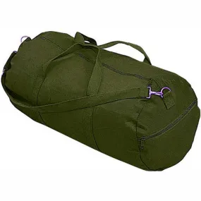 Olive Drab Heavyweight Cotton Canvas Duffle Bag Sports Gym Shoulder & Carry Bag 24"x12"x12"