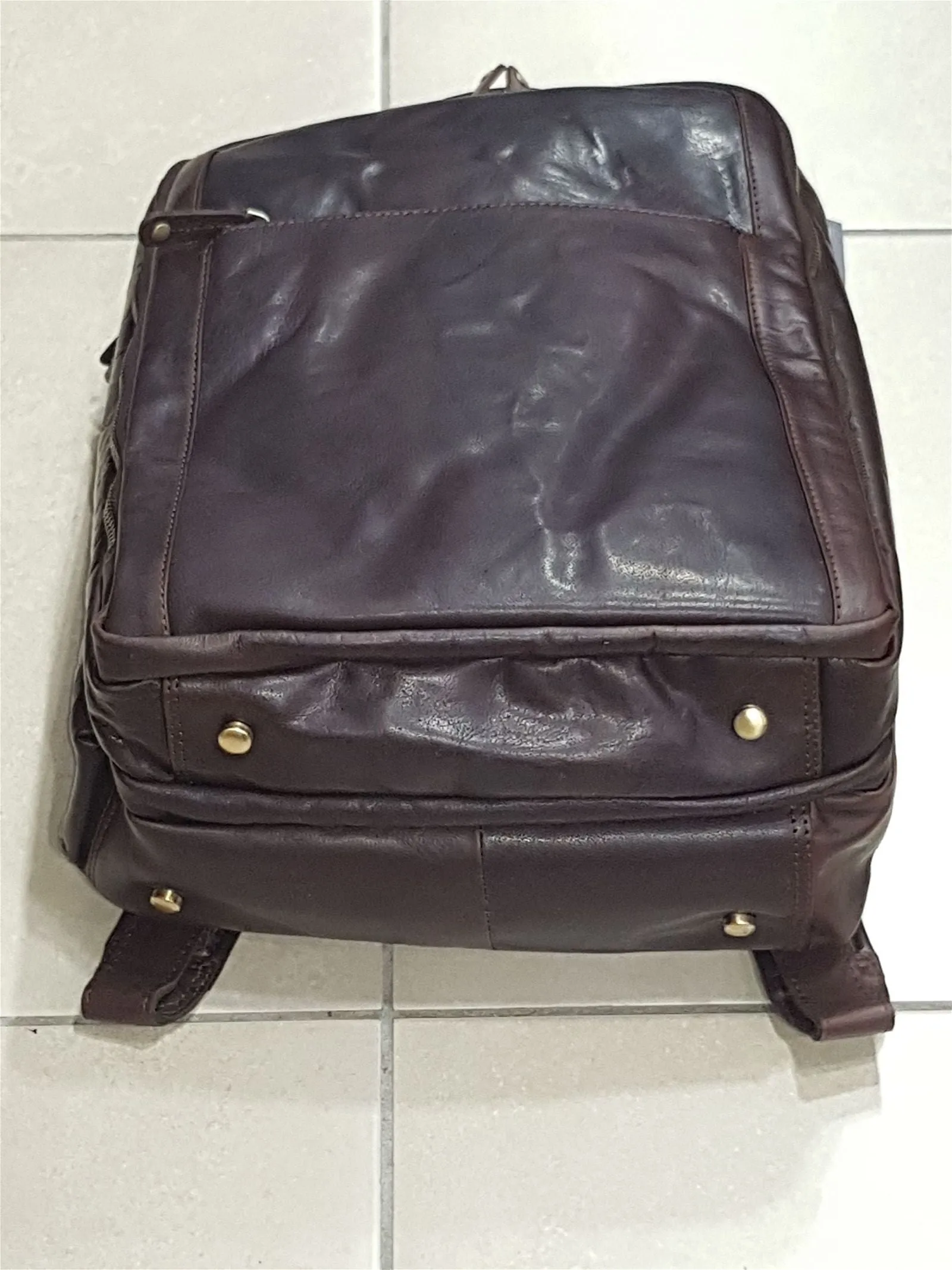 Oran - Mike Large Leather Laptop Backpack