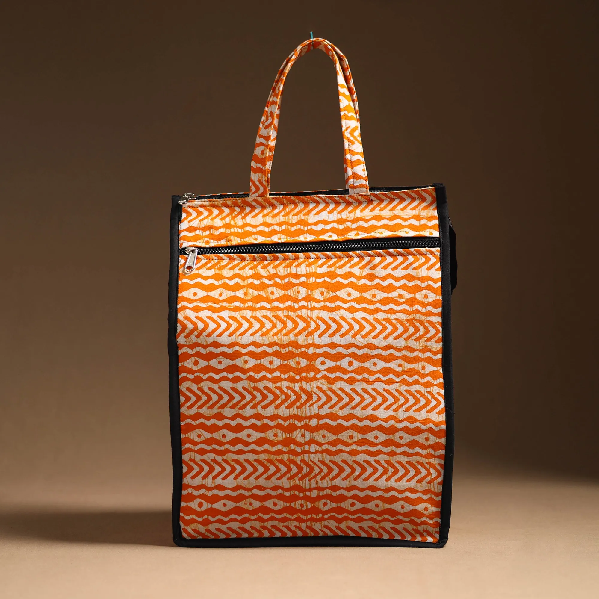 Orange - Handcrafted Cotton Shopping Bag 33