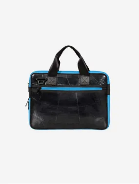 Panther Upcycled Tyre Vegan Laptop Bag | Blue