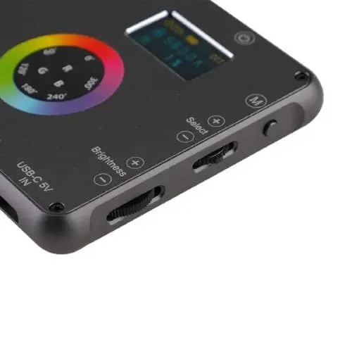 Phottix M200RGB Pocket LED Light with Power Bank for Mobile Phones & Tabletop tripod