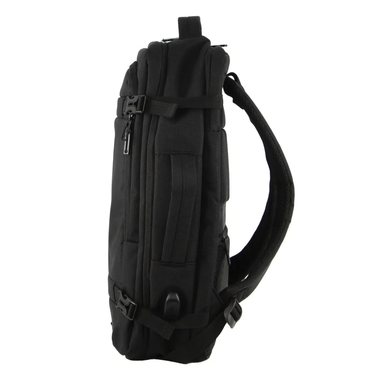 Pierre Cardin - PC3626 Travel Laptop backpack w USB port - Black