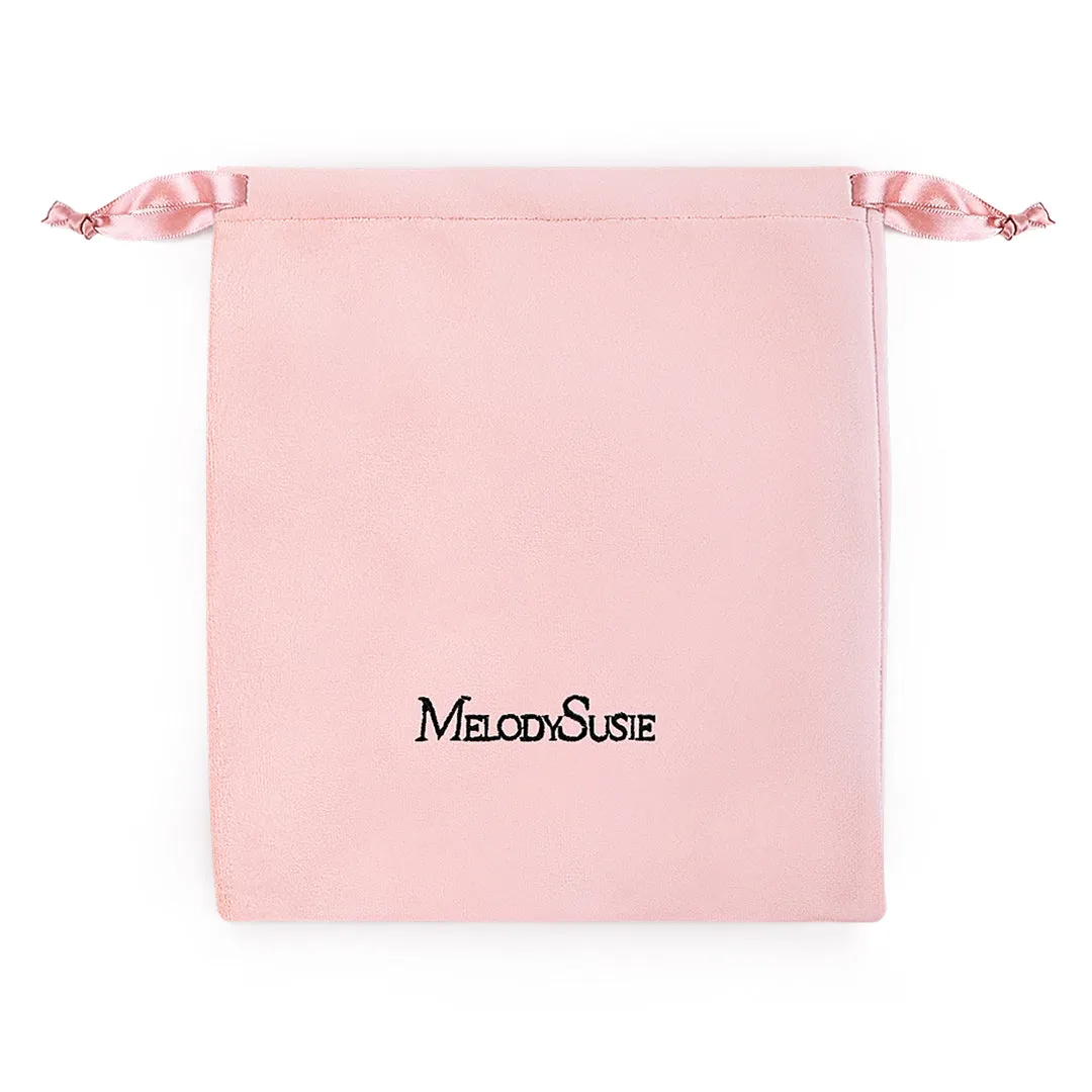 Pink Velvet Dustproof Storage Bag