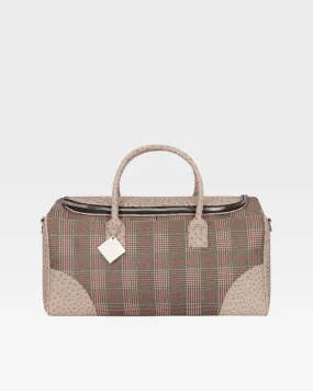 Plaid Duffle Bag Brown