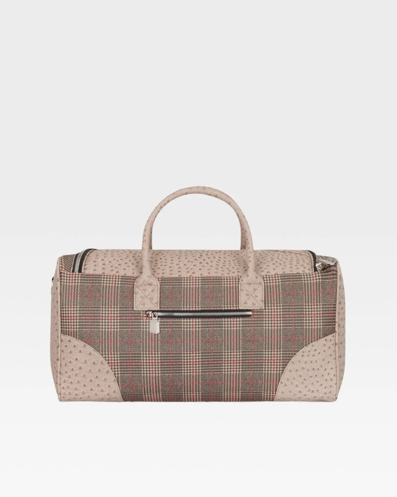 Plaid Duffle Bag Brown