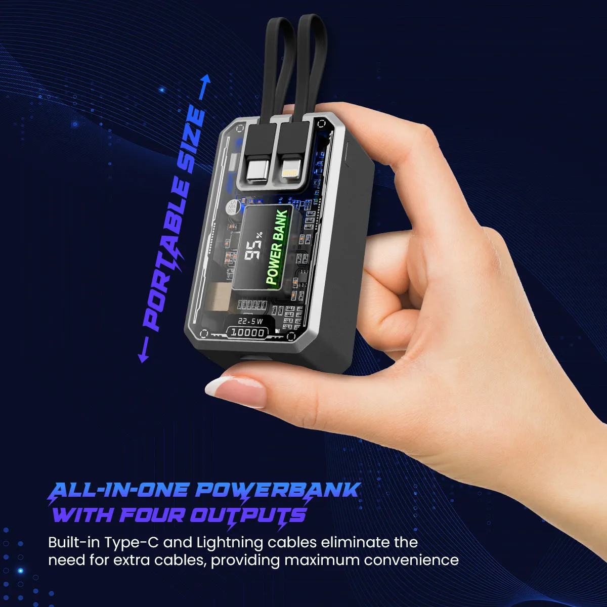 POwER Plus Ultra Transparent [Portable Powerbank]