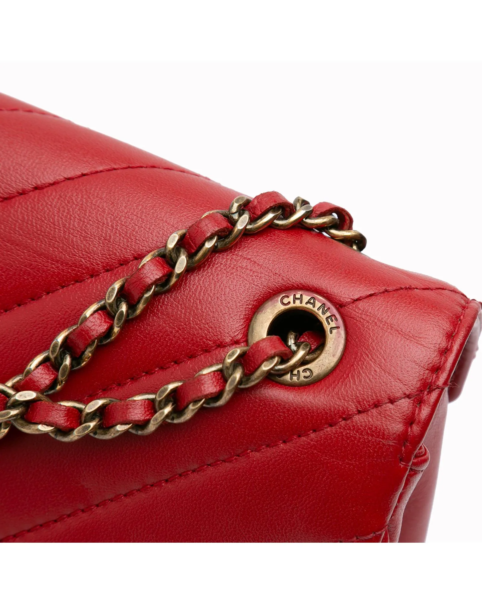 Quilted Lambskin Crossbody Bag with Pyramid Flap