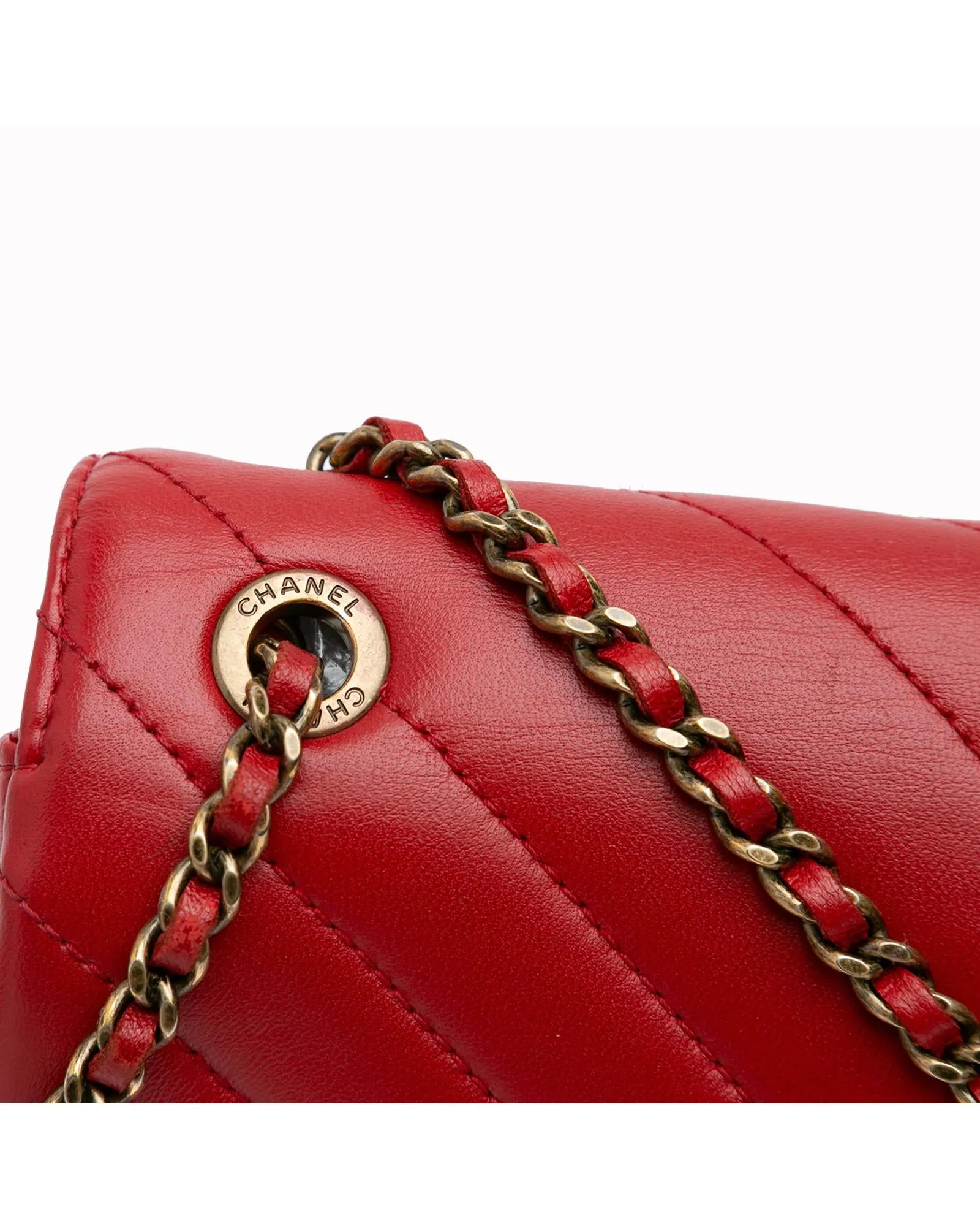 Quilted Lambskin Crossbody Bag with Pyramid Flap