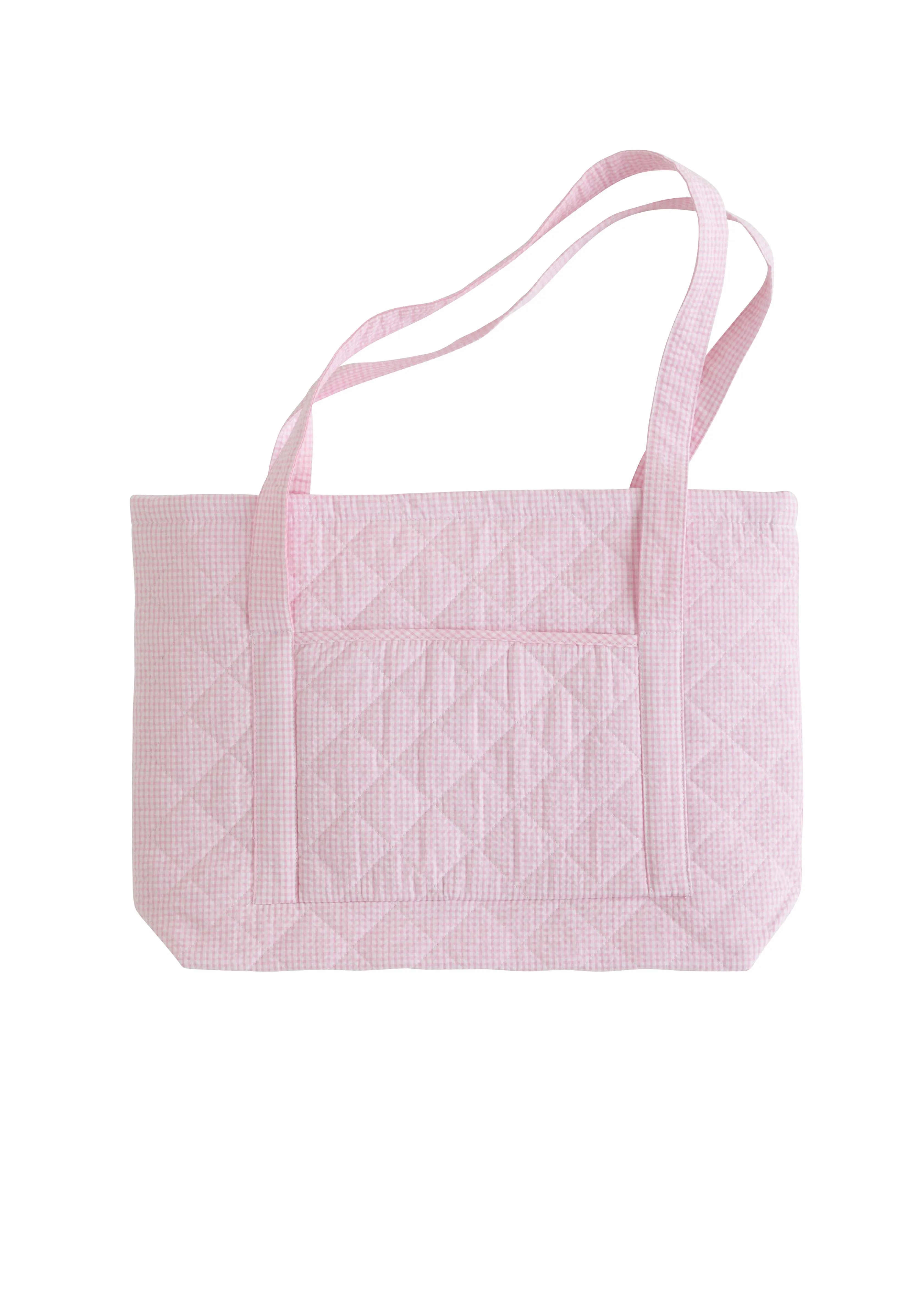 Quilted Luggage - Light Pink