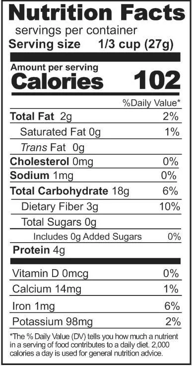 Rainy Day Foods Oat Groats 50 lbs Bag - 540 Servings